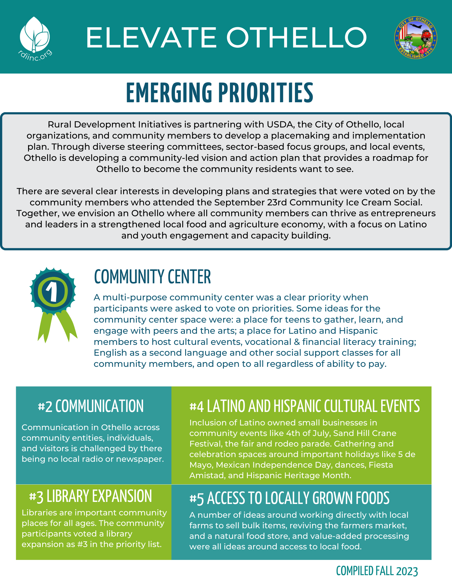 Official site of the City of Othello Washington Elevate Othello